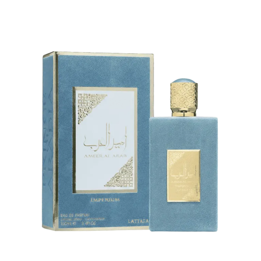 Ameerat Al Arab Imperium 100ml Perfume by Lattafa | Fresh, Floral, and Woody Fragrance with Amber and Sandalwood