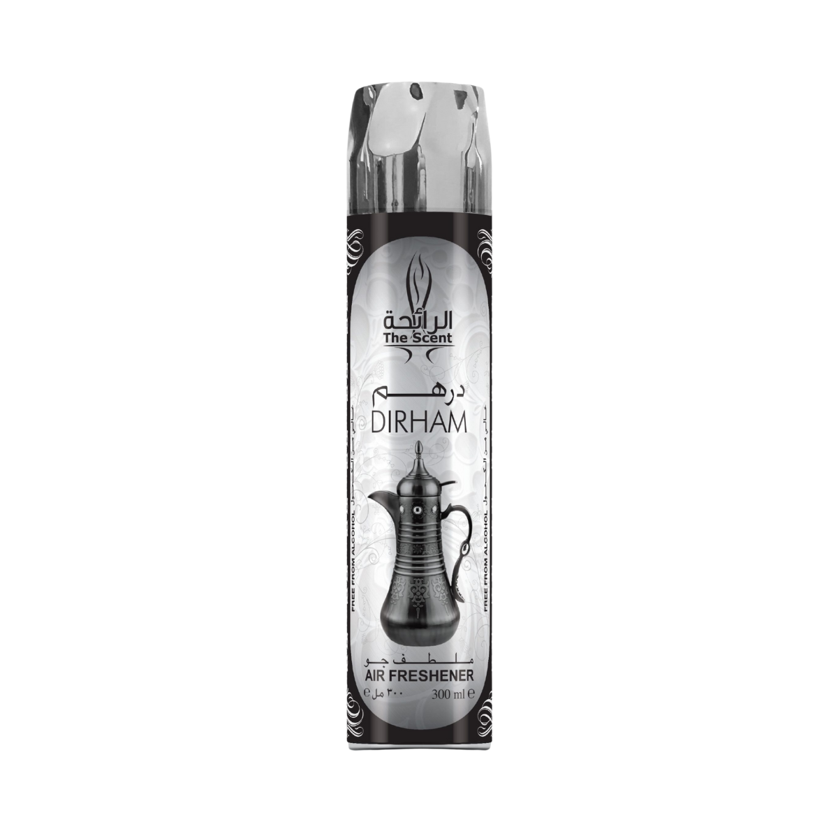 Dirham Silver 300ml Air Freshener Spray – Floral and Woody Fragrance by Ard Al Zaafaran