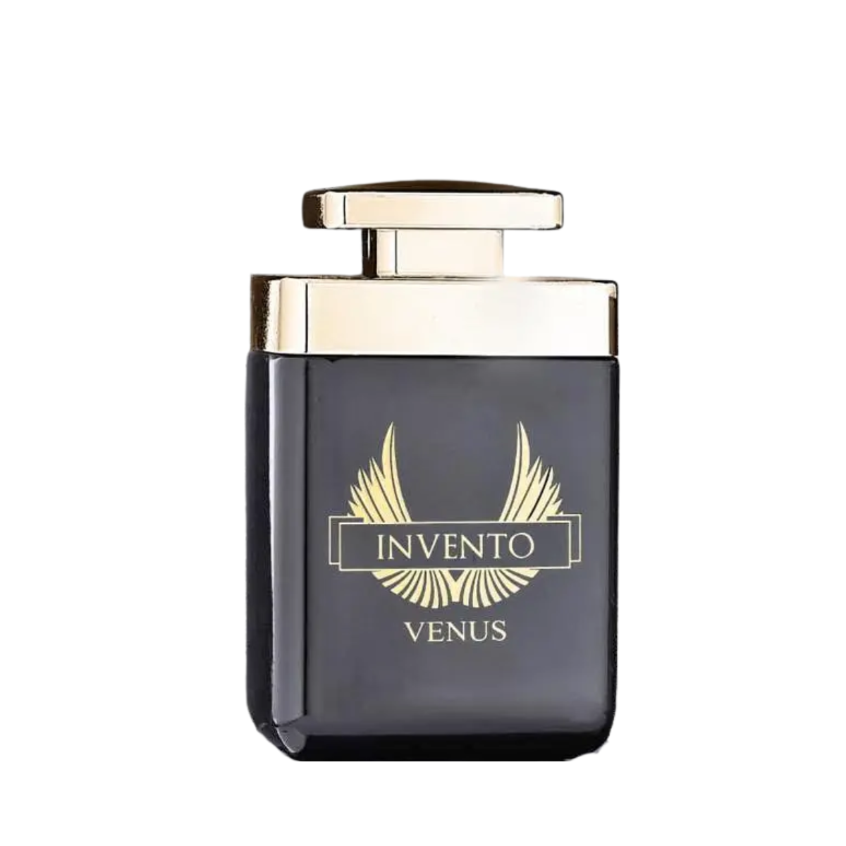 Invento Venus 100ml Paradise Collection Eau De Parfum by Fragrance World - Fresh citrus, amber, lavender, and vanilla fragrance for men in a sleek black bottle.