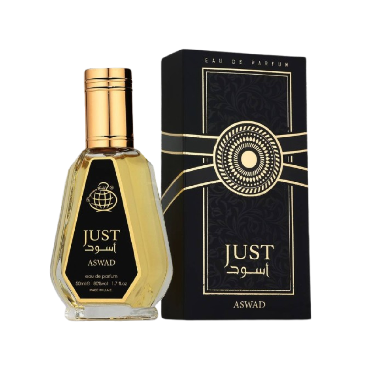 Just Aswad 50ml Perfumed Fragrance by Fragrance World – Masculine Oriental-Spicy Scent