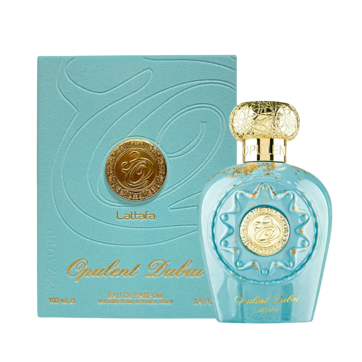 Opulent Dubai 100ml Perfume by Lattafa | Unisex Floral & Woody Fragrance with Mango, Jasmine, and Ambergris
