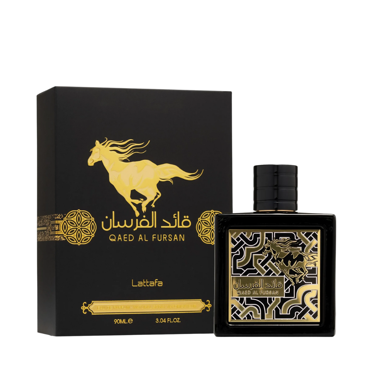 Qaed Al Fursan 90ml Perfume by Lattafa | Aromatic Fragrance with Oud, Jasmine, and Amber
