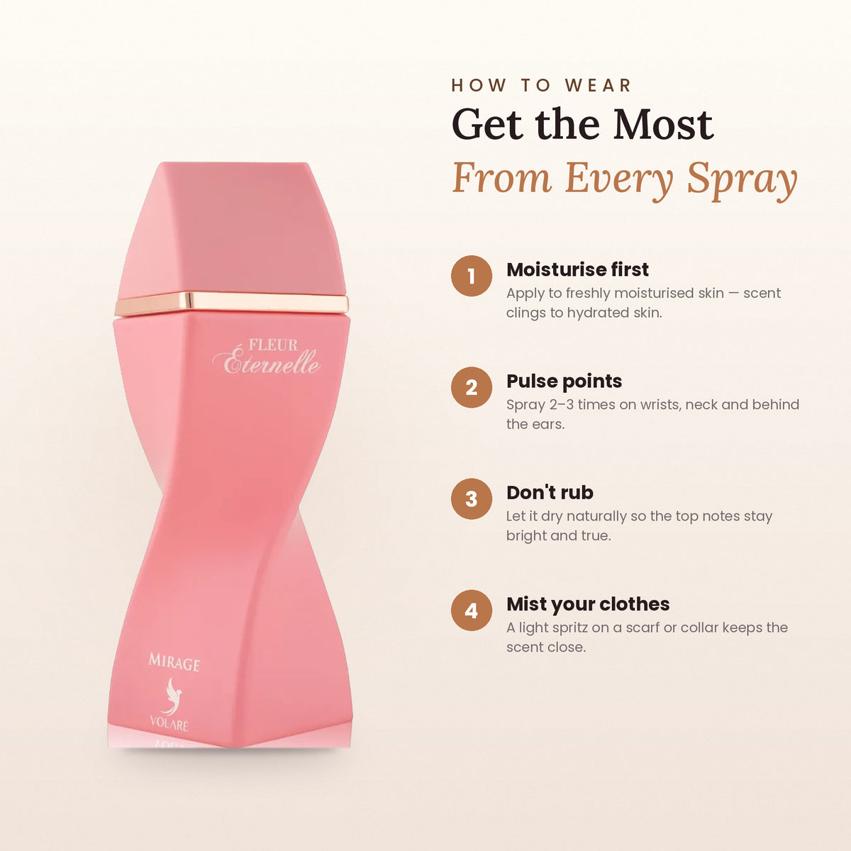 How to wear Fleur Eternelle Mirage
