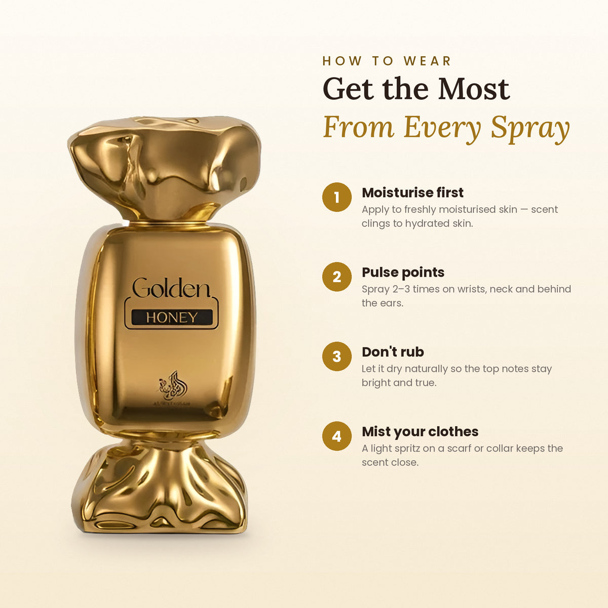 How to wear Golden Honey