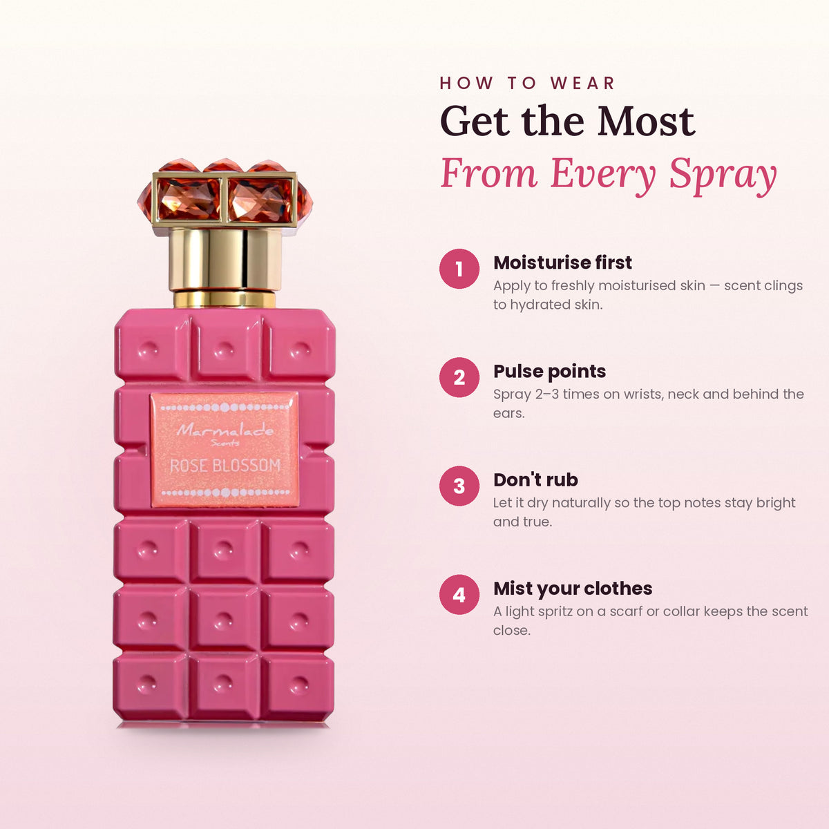 How to wear Marmalade Rose Blossom
