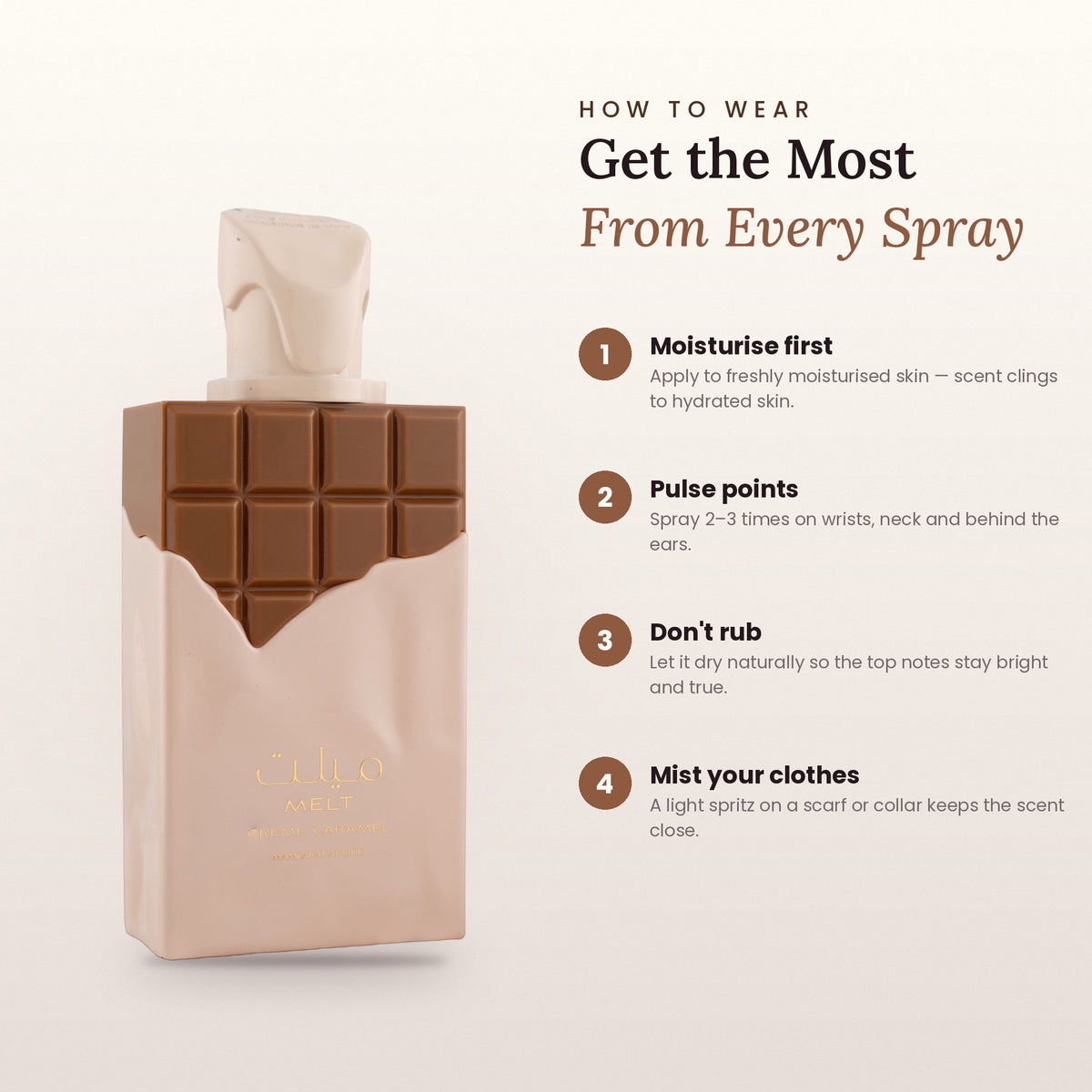 How to wear Melt Crème Caramel