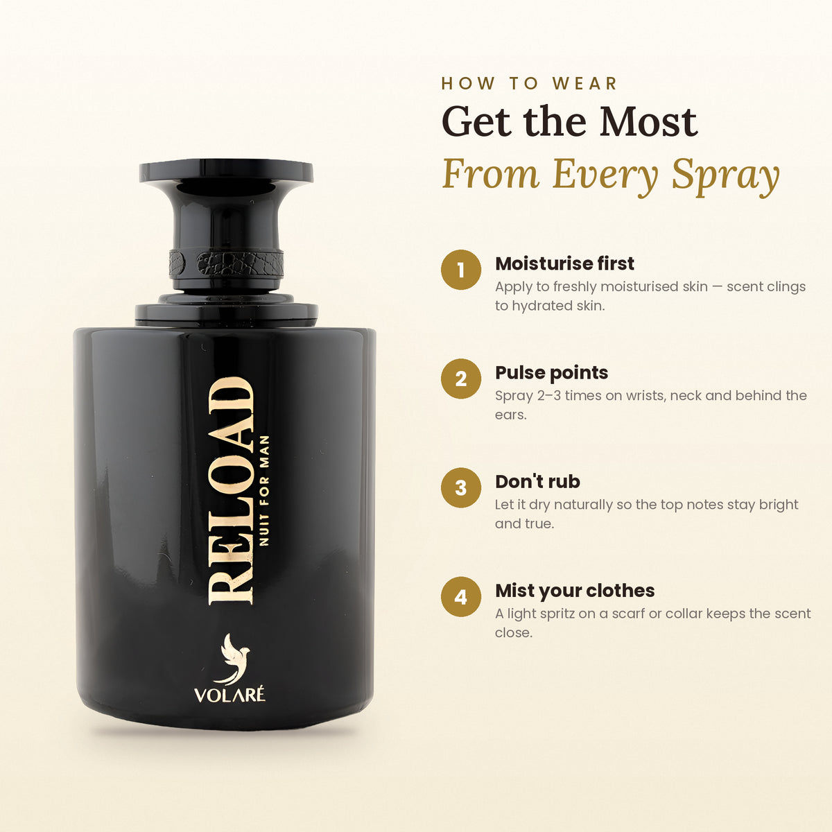 How to wear Reload Nuit for Man
