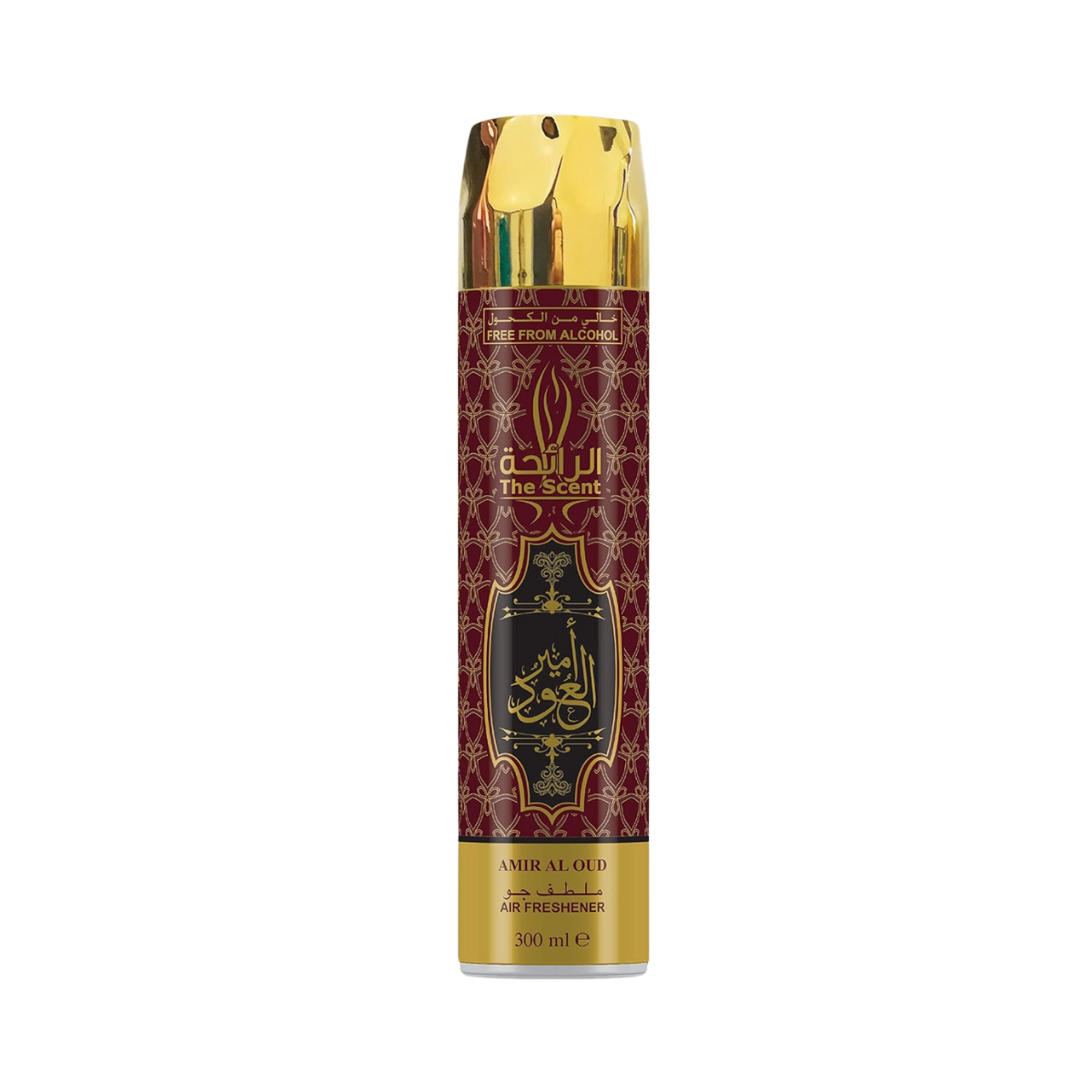 Amir Al Oud 300ml Air Freshener by The Scent, with luxurious Arabian oud fragrance and elegant packaging.