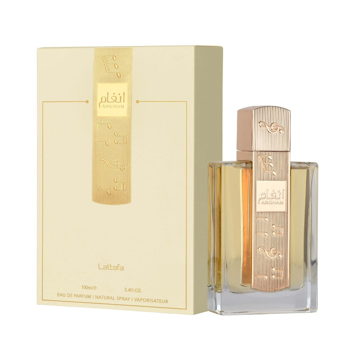 Angham 100ml Perfume by Lattafa | Harmonious Floral & Gourmand Fragrance with Mandarin, Praline, and Vanilla