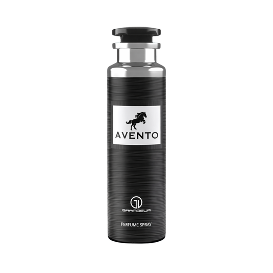 Avento 200ml Body Spray by Grandeur, Fresh and Invigorating Scent Bottle with Black Design