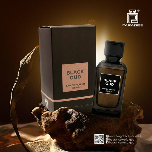 Fragrance World Paradise Black Oud Eau De Parfum 100ml Perfume Fragrance Spray