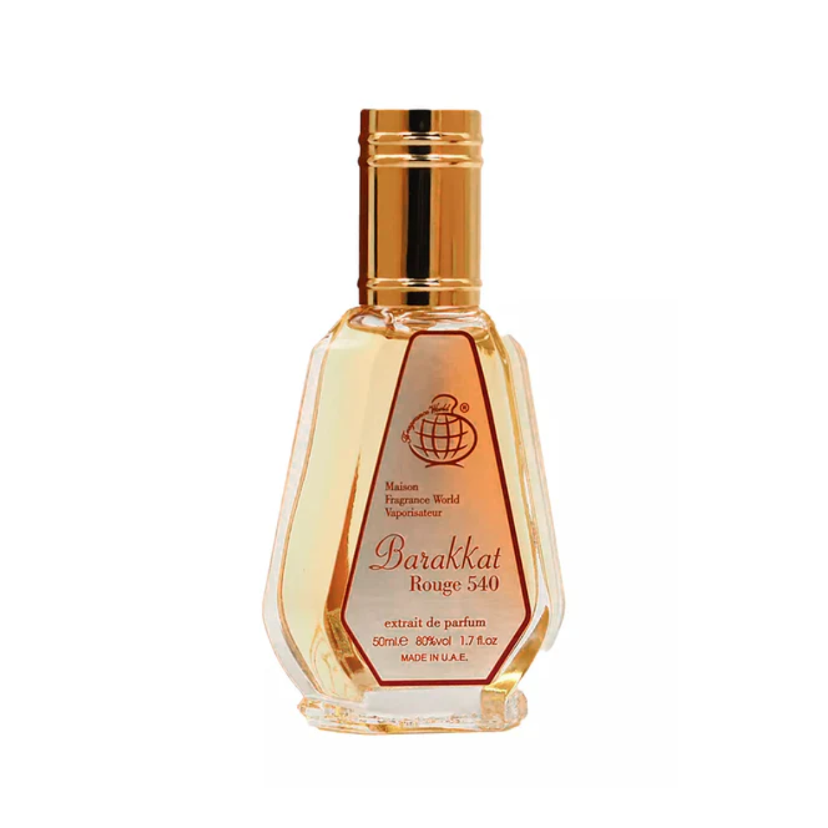 Barakkat Rouge 540 Red 50ml Perfumed Fragrance by Fragrance World – Luxurious Amber Woody Floral Scent