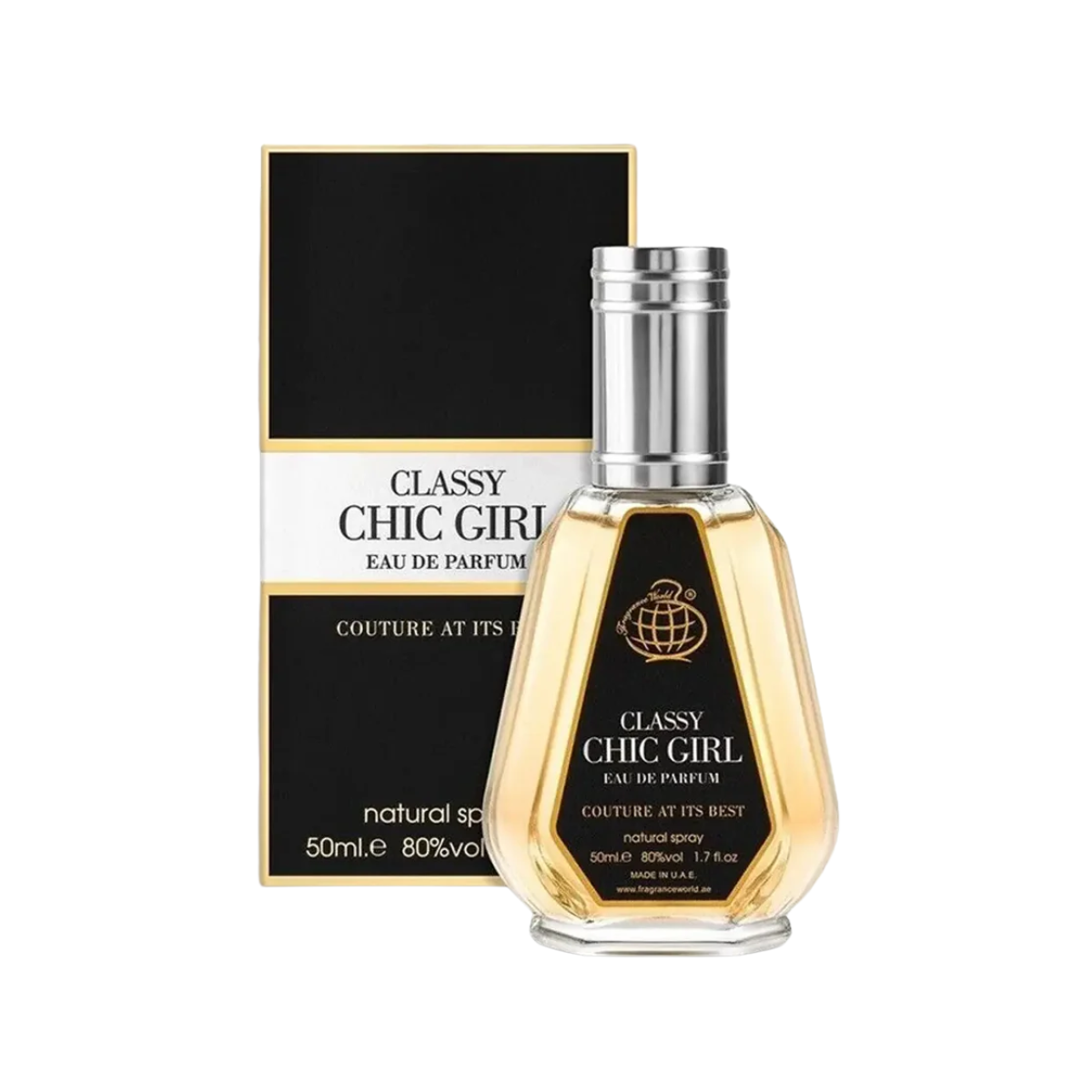 Classy Chic Girl 50ml Perfumed Fragrance by Fragrance World – Elegant Floral-Fruity Scent