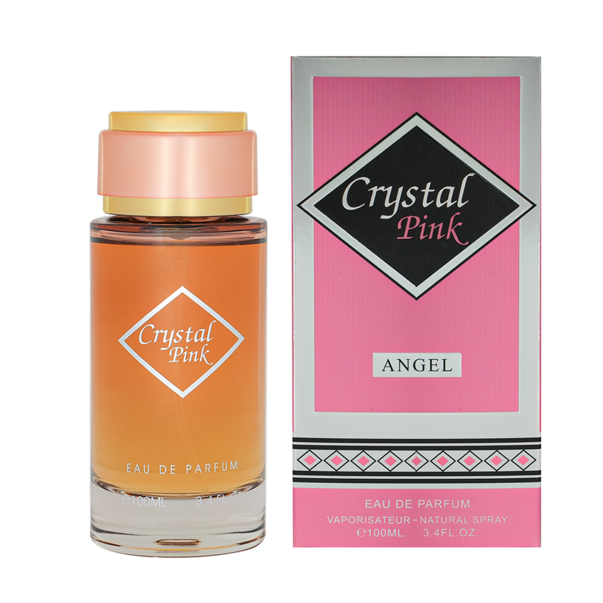Crystal Pink 100ml Perfumed Fragrance By Mahabub – Fruity Floral Vanilla Scent