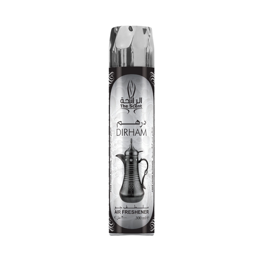 Dirham Silver 300ml Air Freshener Spray – Floral and Woody Fragrance by Ard Al Zaafaran