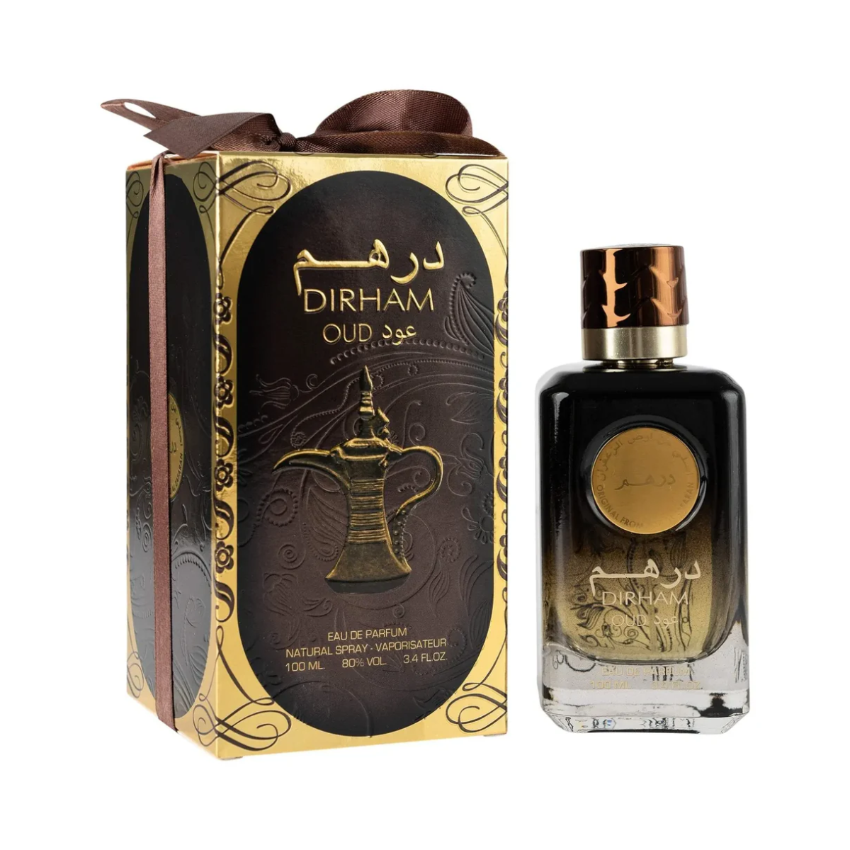 Dirham Oud 100ml Eau De Parfum by Ard Al Zaafaran | Unisex Woody and Oriental Fragrance