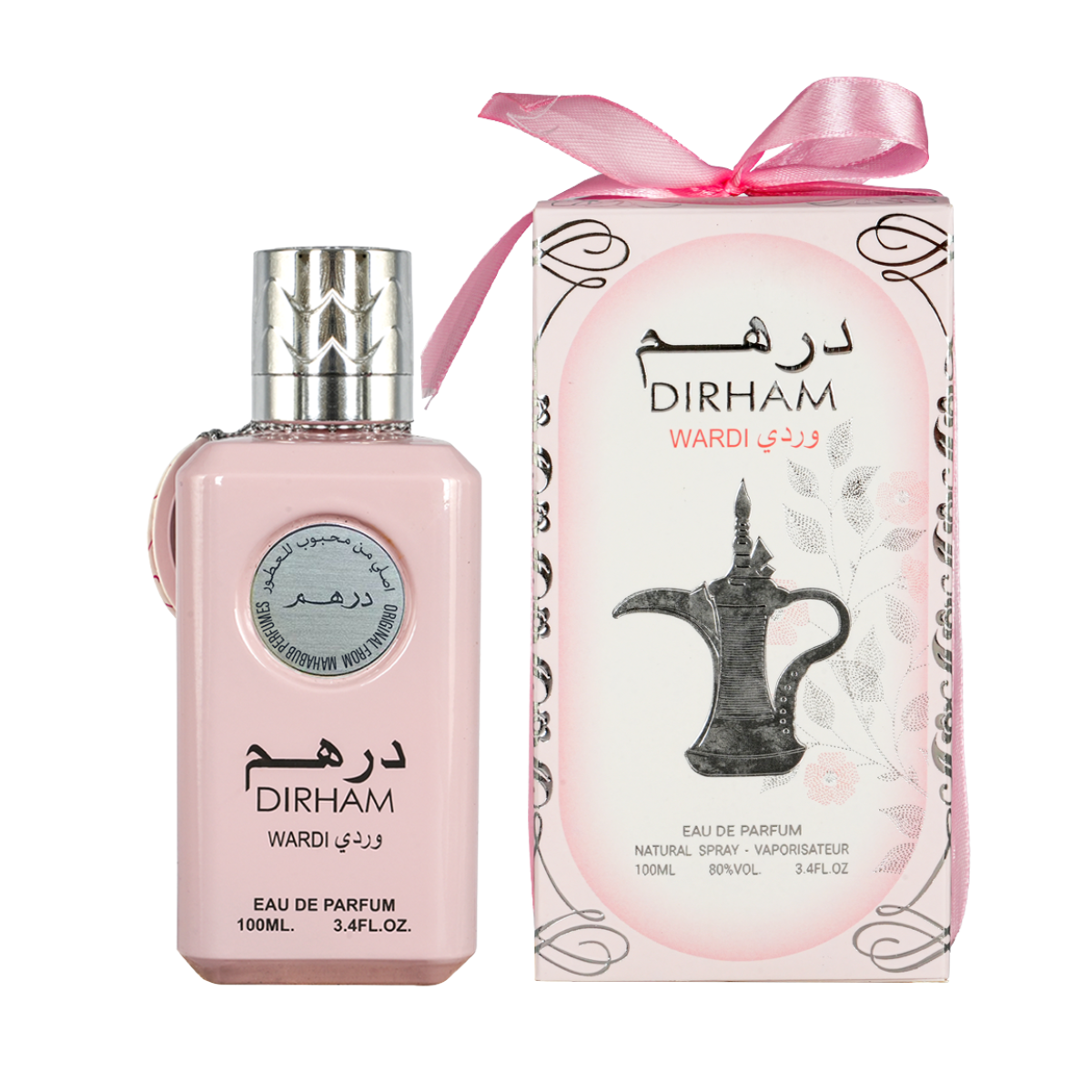 Dirham Wardi 100ml Perfumed Fragrance By Mahabub – Floral Fruity Amber Scent