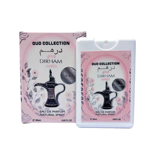 Dirham Wardi 20ml Pocket Spray Fragrance by Ard Al Zaafaran | Compact, Elegant Perfume Spray