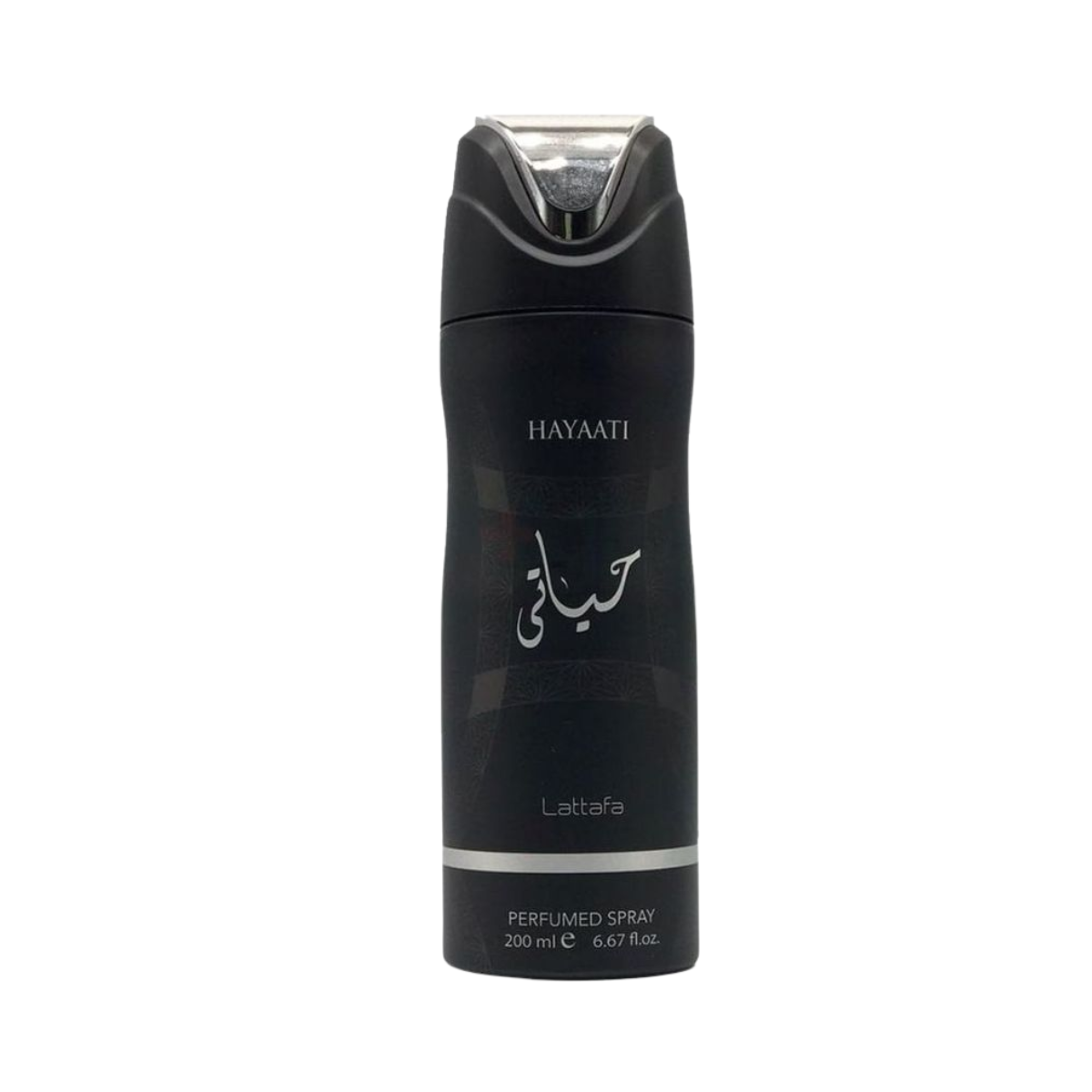 Hayaati Black 200ml Body Spray Perfumed Fragrance by Lattafa - Woody Aromatic Scent