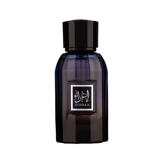 Iighraa 80ml Eau De Parfum by Athoor Al Alam – Bold unisex fragrance with cardamom, ginger, lavender, cedar, and vetiver in a sleek 80ml bottle.
