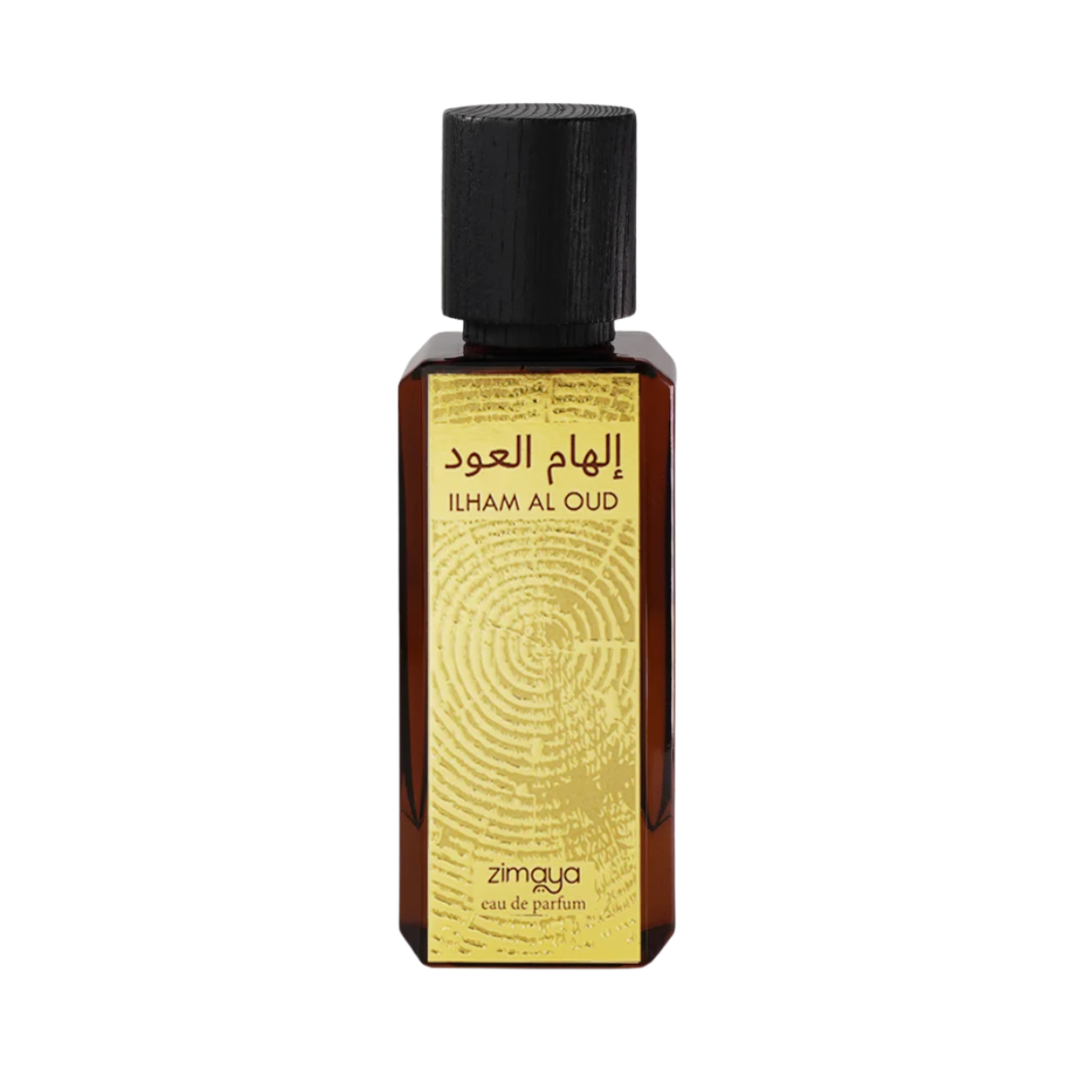 Ilham Al Oud 100ml Perfumed Fragrance by Zimaya, Opulent Oriental Scent Bottle with Gold Label