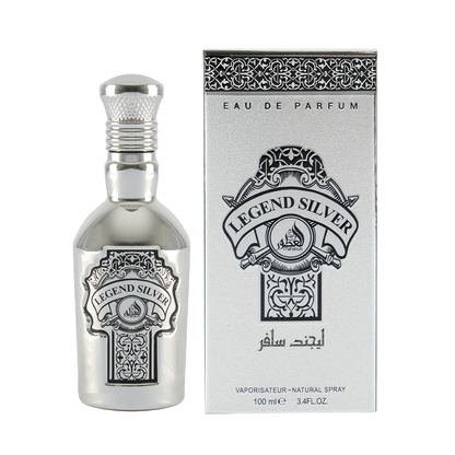 Legend Silver 100ml Perfumed Fragrance By Mahabub – Fresh Floral Woody Scent