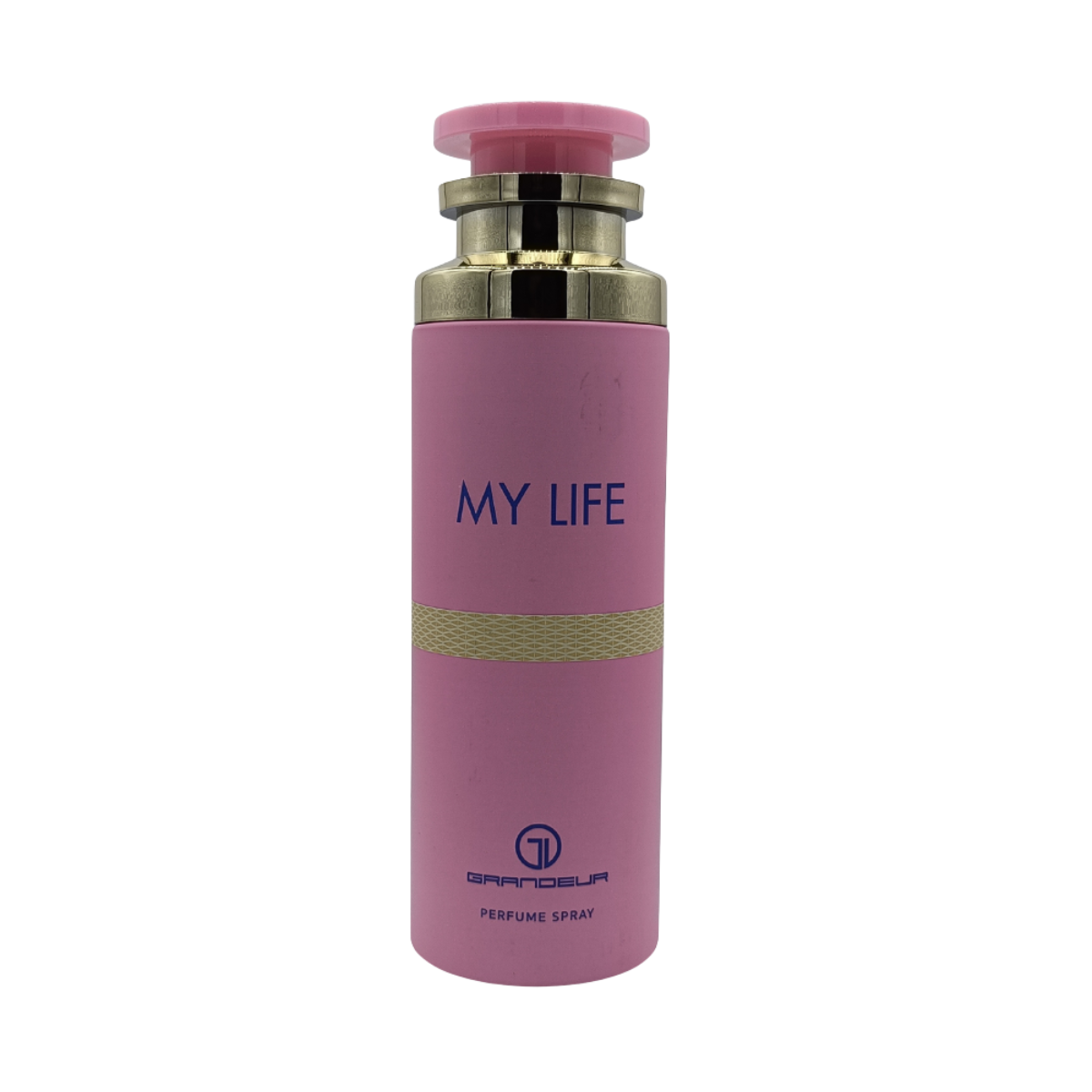 My Life 200ml Body Spray by Grandeur, Fresh Floral Scent Bottle with Pink and Gold Design