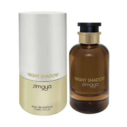 Night Shadow 100ml Perfumed Fragrance by Zimaya, Elegant Oriental Scent Bottle with Gold and Black Design