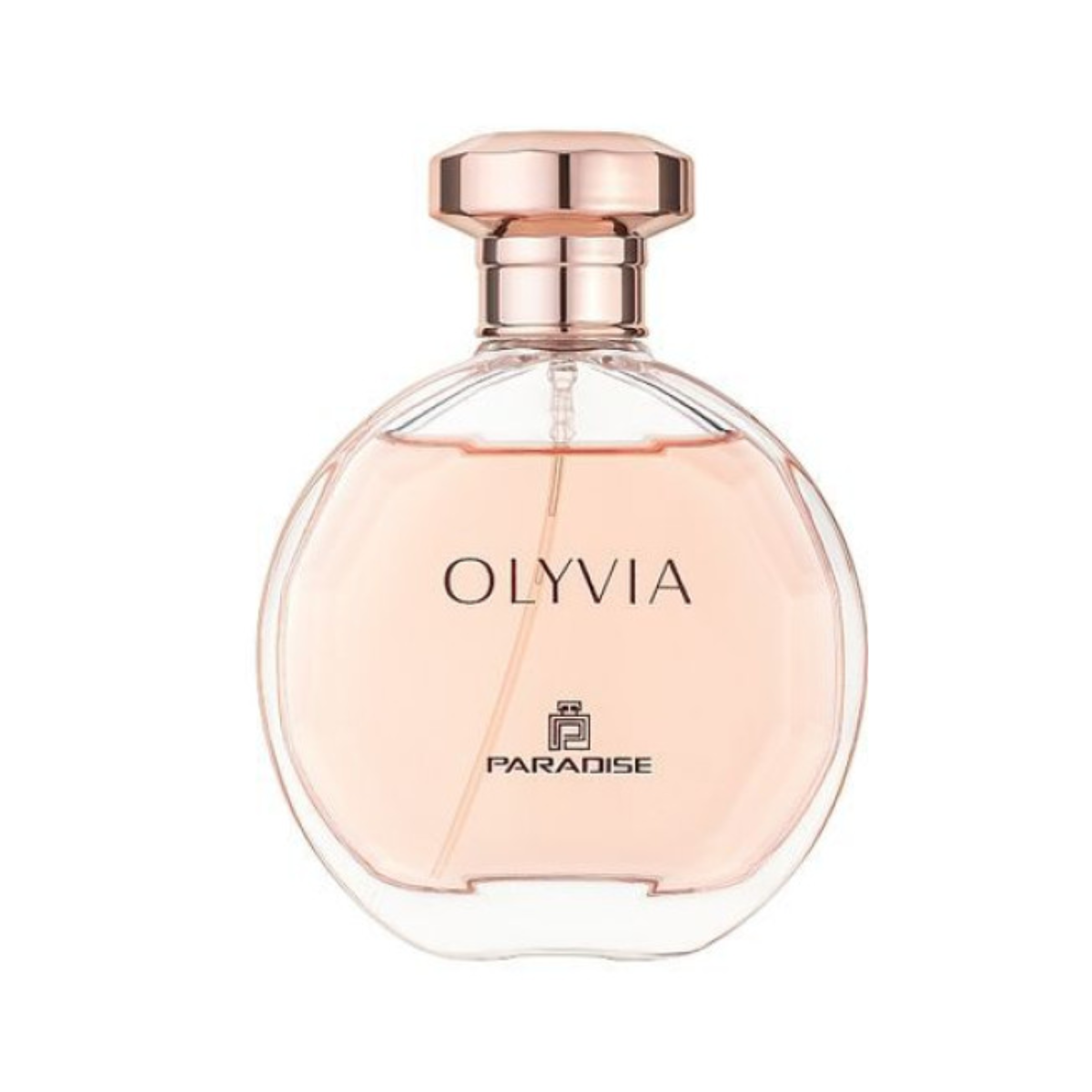 Olyvia 100ml Paradise Collection Perfume by Fragrance World - Elegant fragrance with notes of ginger, vanilla, and ambergris in a sophisticated bottle.