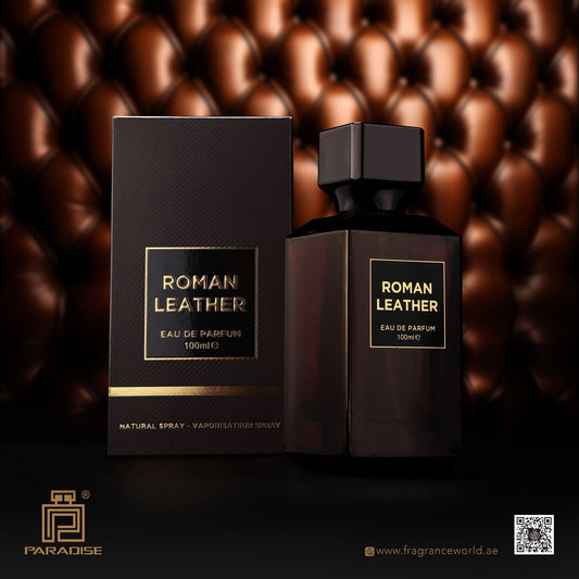Fragrance World Paradise Roman Leather Eau De Parfum 100ml Perfume Fragrance Spray