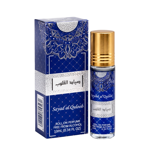 Sayaad Al Quloob 10ml Roll-on Oil Fragrance by Ard Al Zaafaran | Alcohol-Free Perfume Oil