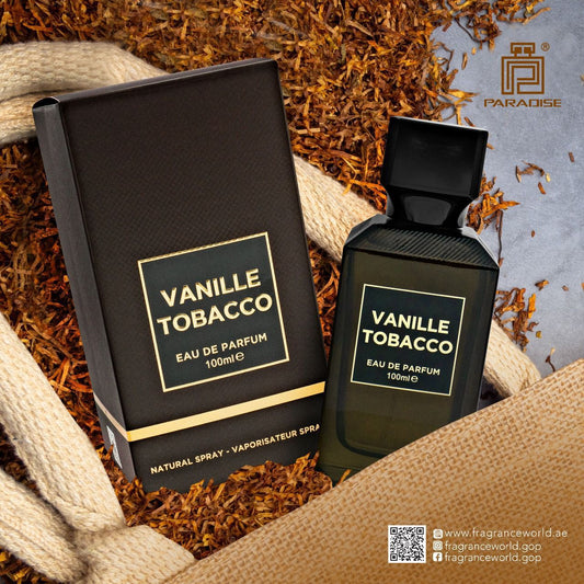 Fragrance World Paradise Vanille Tobacco Eau De Parfum 100ml Perfume Fragrance Spray