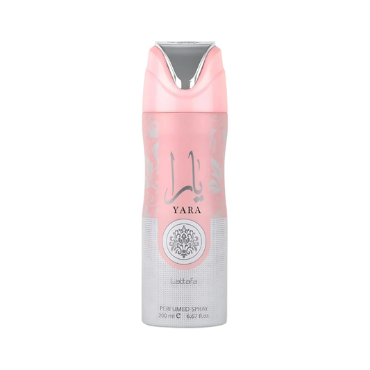 Yara Pink 200ml Body Spray by Lattafa - Floral & Gourmand Fragrance in Pink Packaging