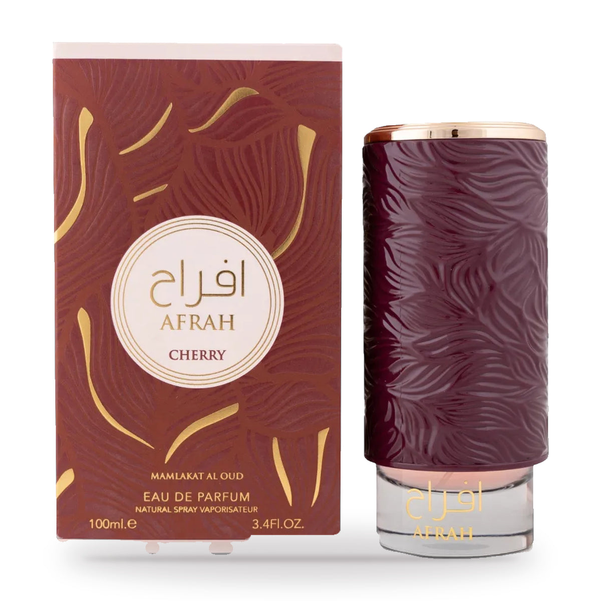 Afrah Cherry by Mamlakat Al Oud 100ml bottle and box