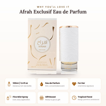 Afrah Exclusif key features