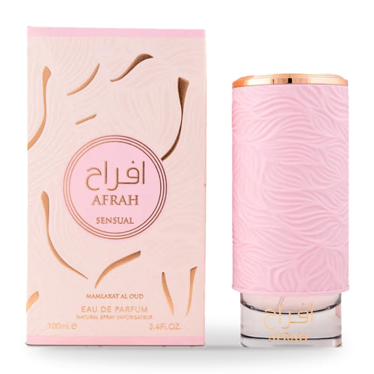 Afrah Sensual by Mamlakat Al Oud 100ml bottle and box