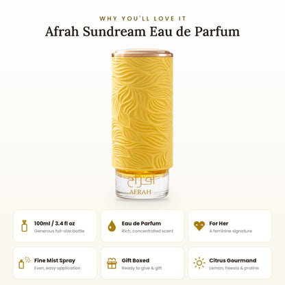 Afrah Sundream key features