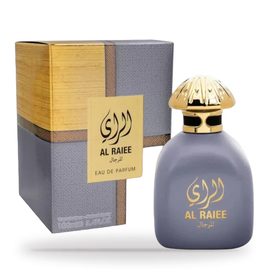 Al Raiee by Athoor Al Alam 100ml bottle and box