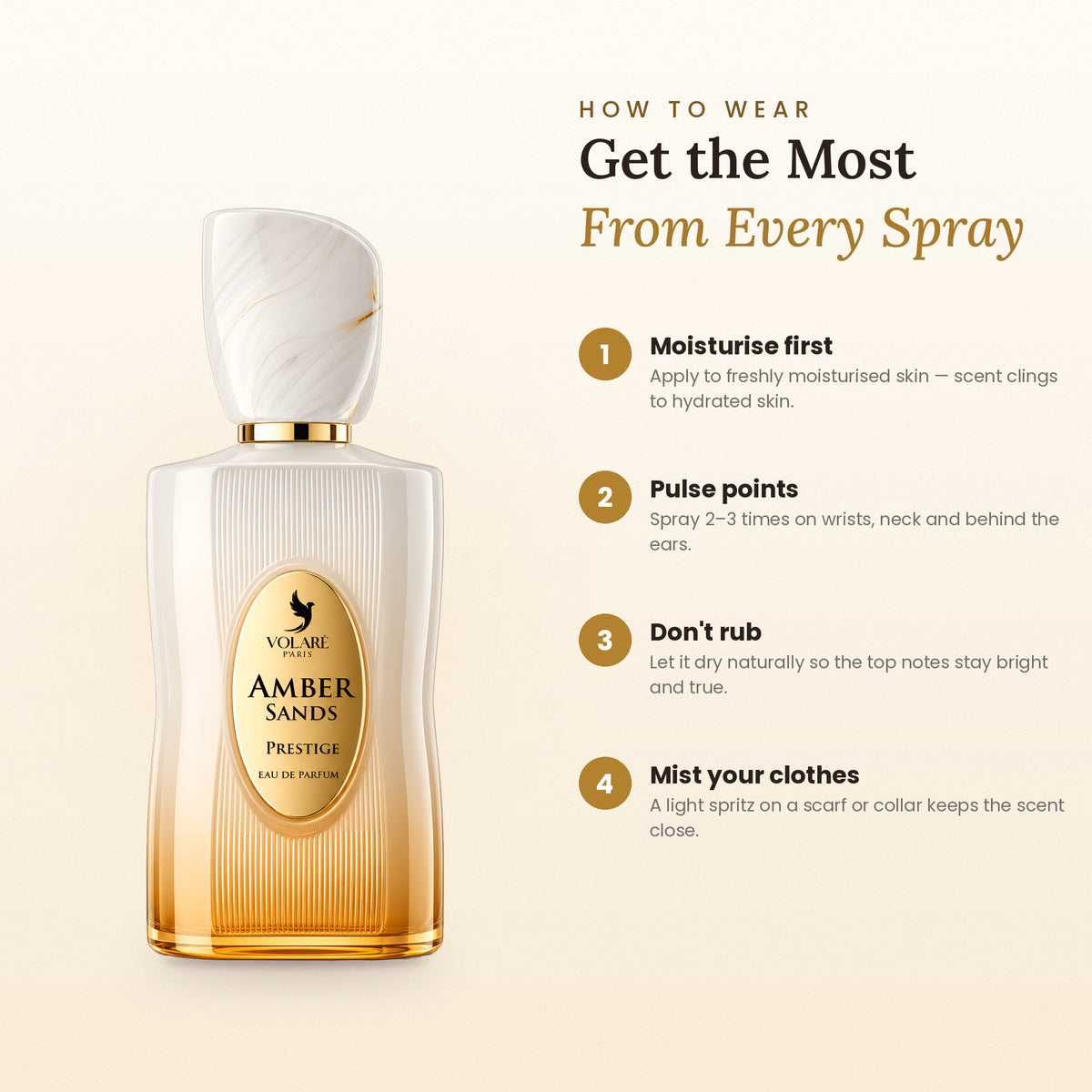 How to wear Amber Sands Prestige