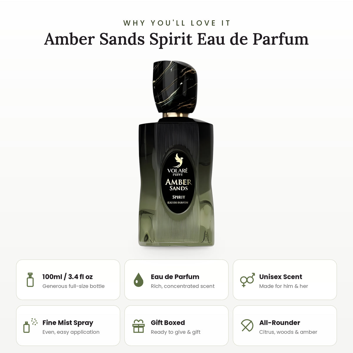 Amber Sands Spirit key features