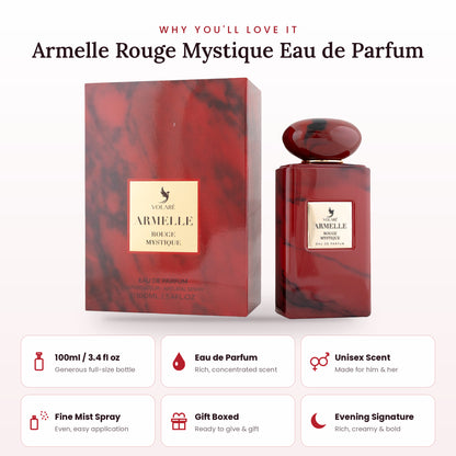 Armelle Rouge Mystique key features