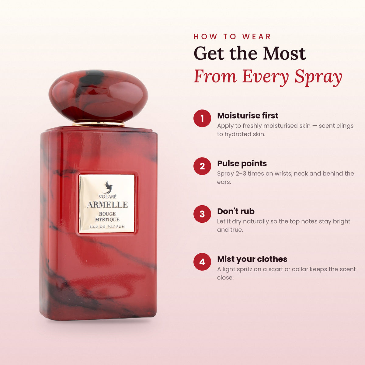 How to wear Armelle Rouge Mystique