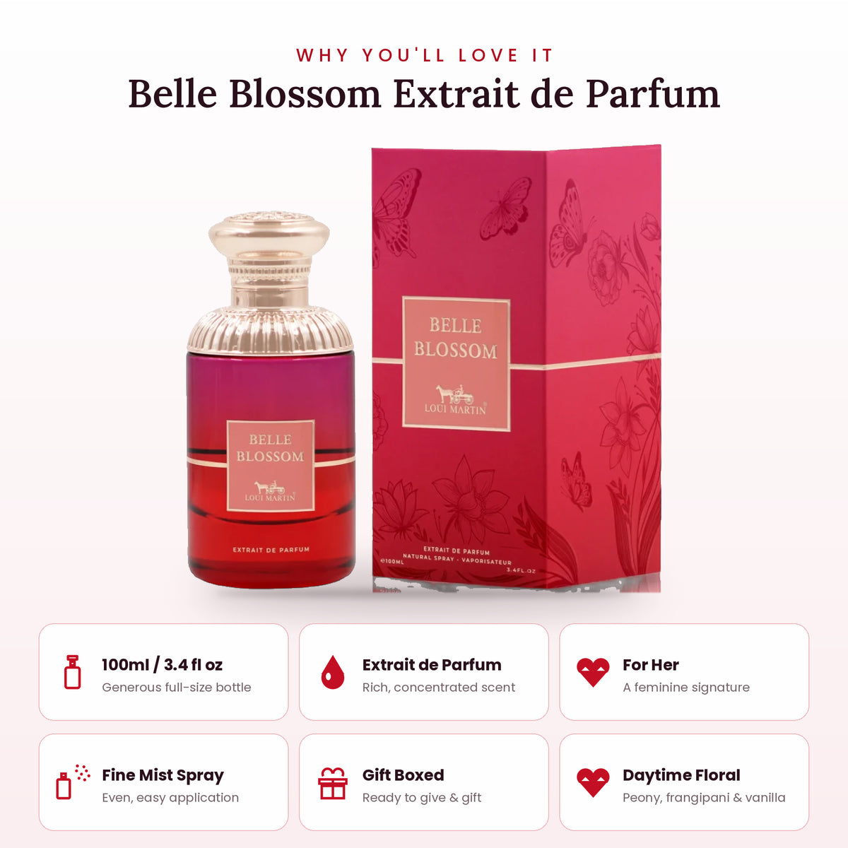 Belle Blossom key features