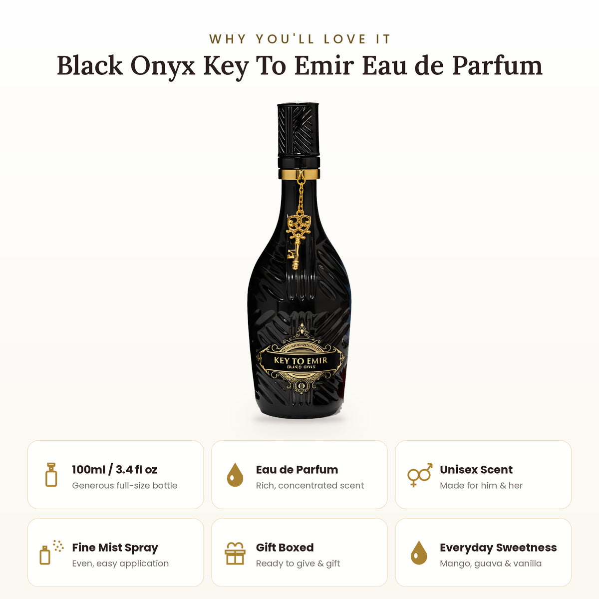 Black Onyx Key To Emir key features