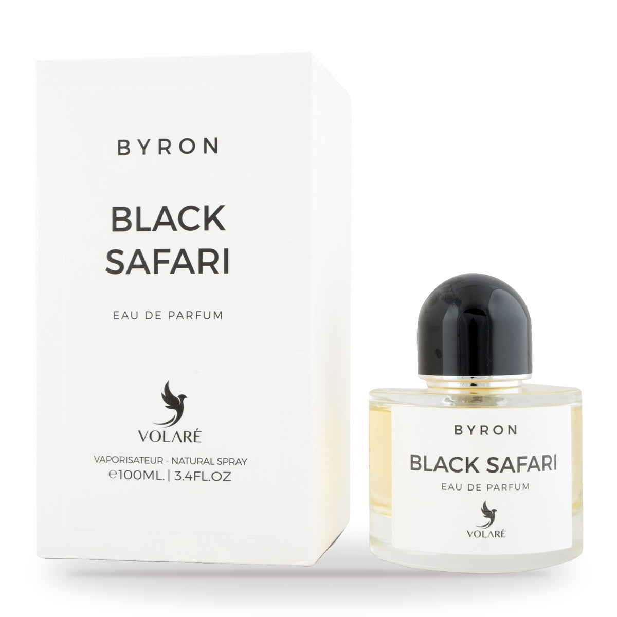 Black Safari by Volare 100ml bottle and box