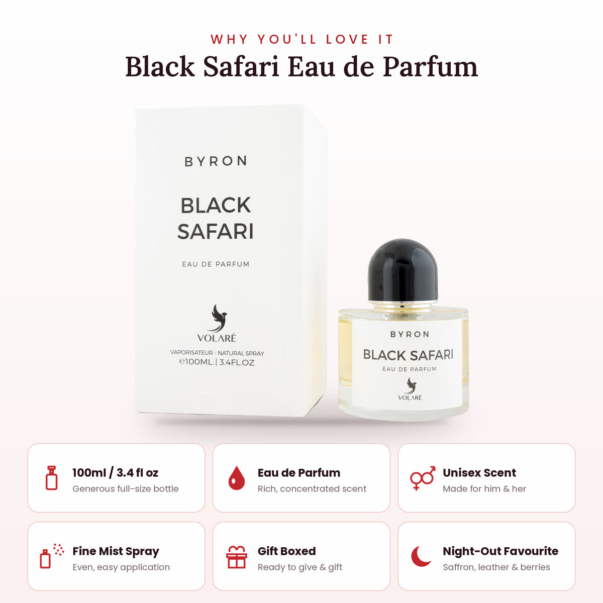Black Safari key features