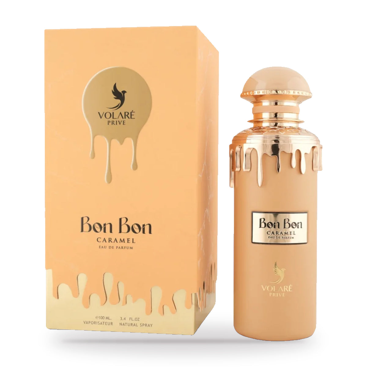 Bon Bon Caramel by Volare 100ml bottle and box