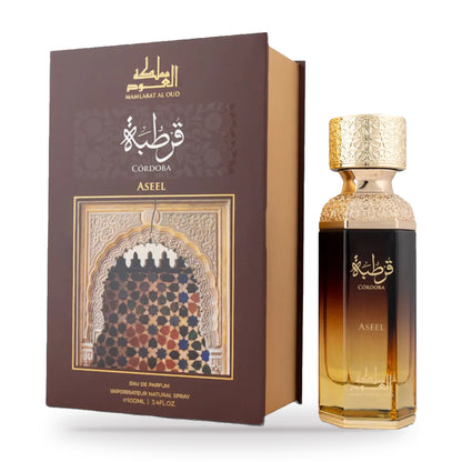 Córdoba Aseel by Mamlakat Al Oud 100ml bottle and box