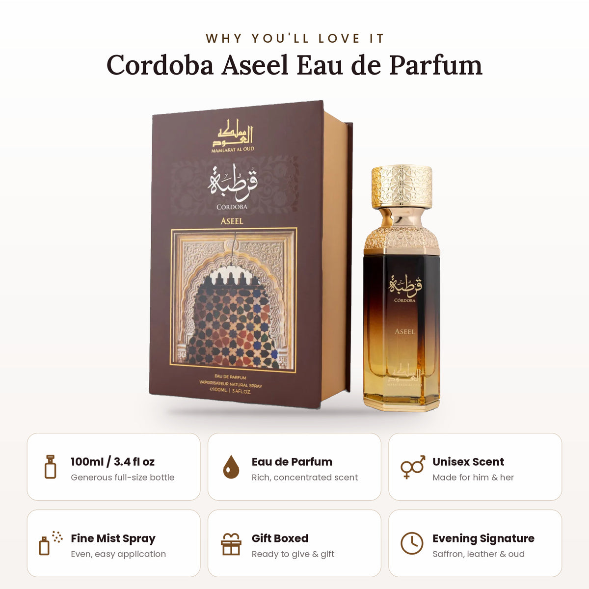 Córdoba Aseel key features
