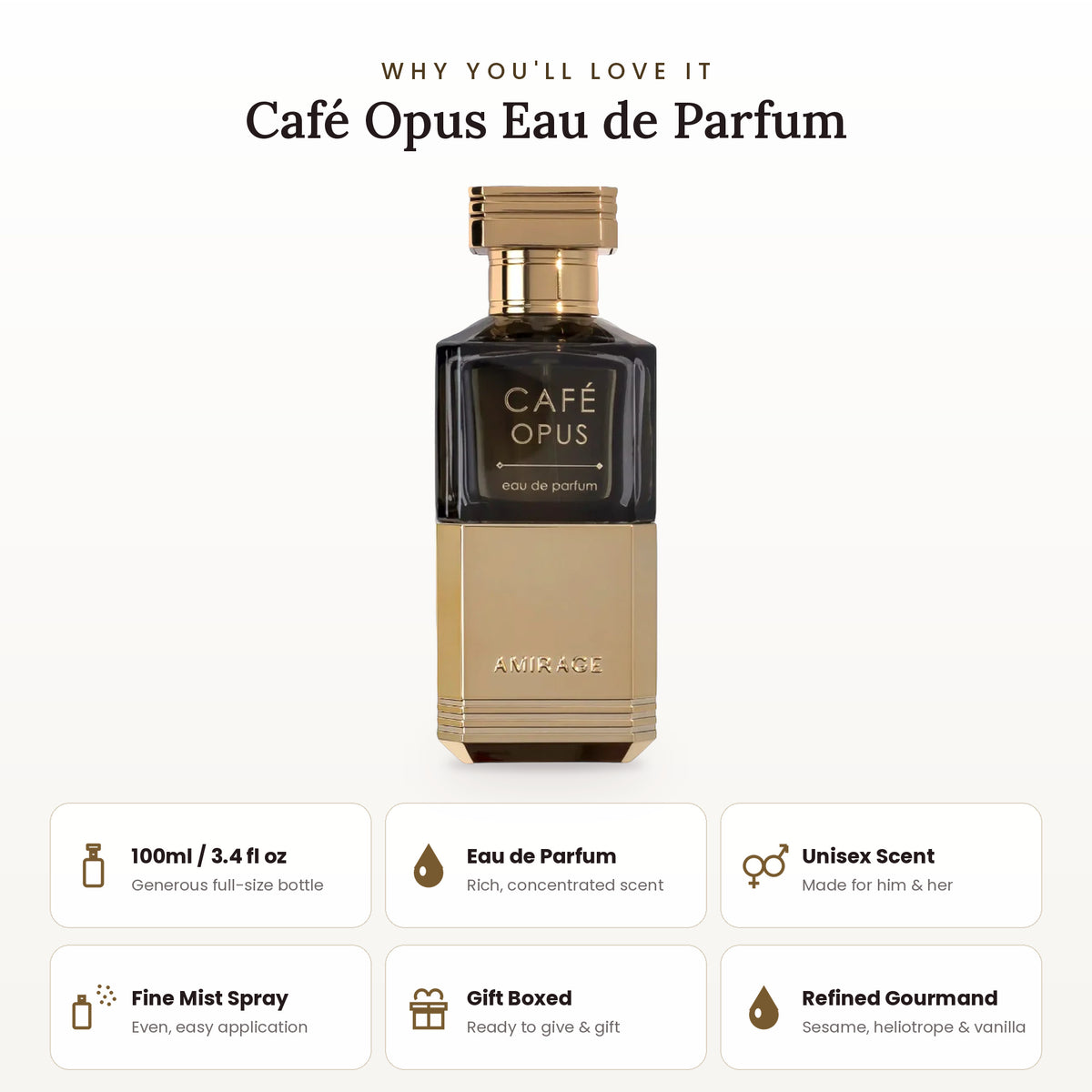 Café Opus key features